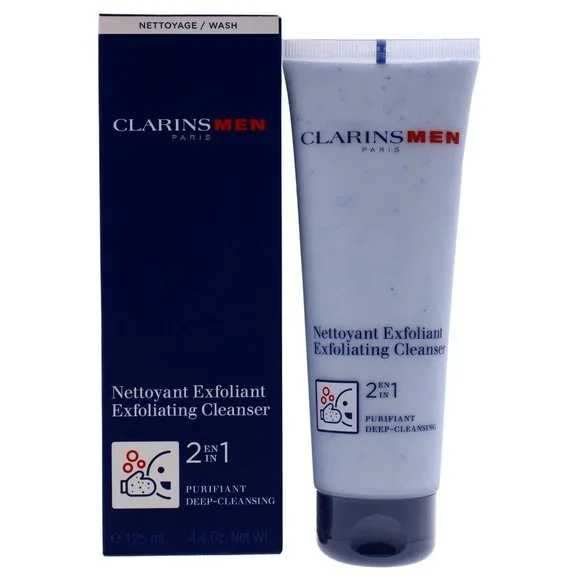Clarins by Clarins Men 2 in 1 Exfoliating Cleanser 4.4 oz New in Box - Picture 1 of 7